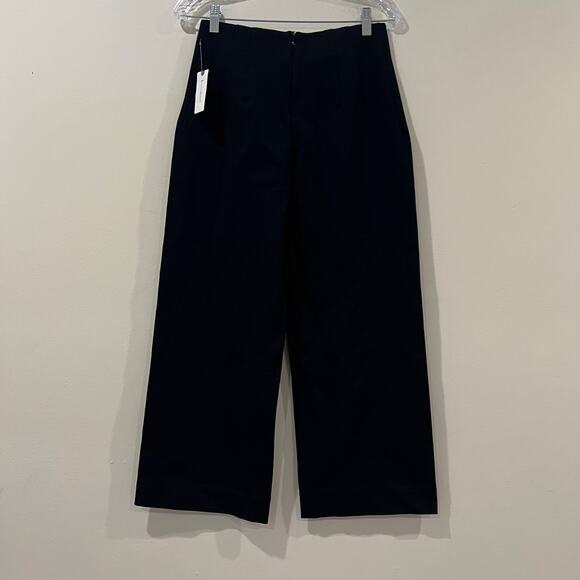 Anthropologie X Maeve The Colette Cropped Rhinestone Pocket Pants Black Size 27 - Picture 9 of 11